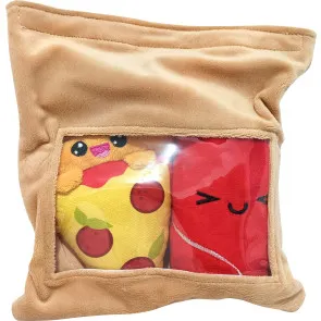 Yummis Together Plüschfiguren 2er-pack Pizza & Cola in Take Away Bag 21 cm       