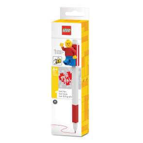 LEGO Gelstift mit Legofigur Rot