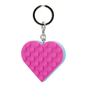 LEGO Icons Schlüsselanhänger mit Leuchtfunktion Herz 8 cm                