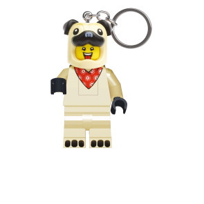 LEGO Minifigures Schlüsselanhänger mit Leuchtfunktion Mops 8 cm