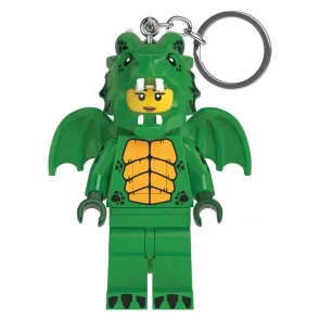 Lego Minifiguren Schlüsselanhänger Hellgrünes Drachenmädchen