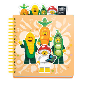 LEGO Minifigures Tab-Notizbuch Bauernmarkt