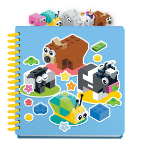 LEGO Icon Tab-Notizbuch Tiere
