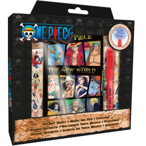 One Piece Tagebuch Set mit Schloss  