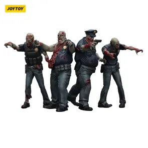 Zombie Dark Source Actionfiguren 4er-Pack Police (Male) 8 cm