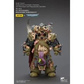Warhammer 40k Actionfigur 1/18 Death Guard Deathshroud Terminator Championwith Manreaper and Plaguespurter Gauntlets 14 cm 