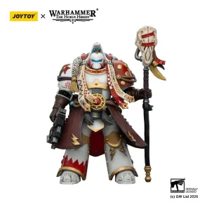 Warhammer 40,000 Actionfigur White Scars Stormseer Consulwith Force Staff and Bolt Pistol 12 cm