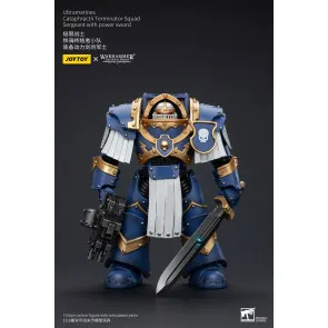 Warhammer The Horus Heresy Actionfigur 1/18 Ultramarines Cataphractii Terminator Squad Sergeant with Power Sword 14 cm