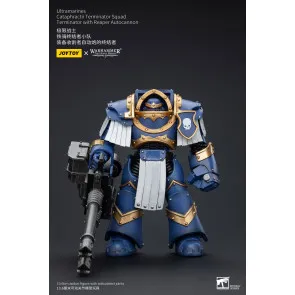 Warhammer The Horus Heresy Actionfigur 1/18 Uitramarines Cataphractii Terminator Squad Terminator with Reaper Autocannon 14 cm