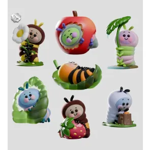 Wooly Bear and Friends Vinyl Minifiguren S1 13 cm Blind Box Display (6)