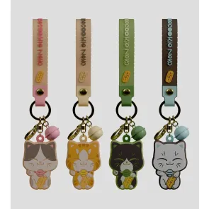 Manecookie Neko Silikon-Schlüsselanhänger S1 13 cm Blind Box Display (8)
