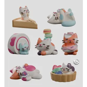 Bake Me a Cat Minifiguren S1 7 cm Blind Box Display (6)