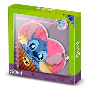 Lilo & Stitch Heart Diary & Pen Geschenk-Set Muffin Pink