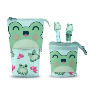 Oh My Pop! Pop Up Federmäppchen mit Zehnfarbkugelschreiber & löschbarem Gelstift Froggy 