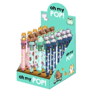 Oh My Pop ! Zehnfarbkugelschreiber Mix - Display (24)