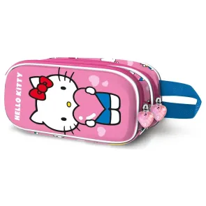 Sanrio 3D Double Federmäppchen Hello Kitty Heart