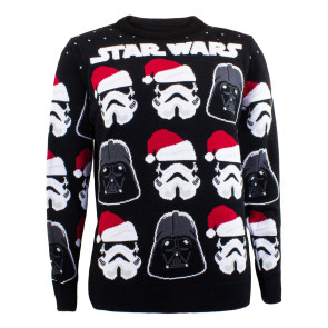 Star Wars Sweatshirt Christmas Jumper Darth Vader / Stormtrooper