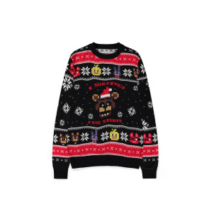 Five Nights at Freddy's Pullover Survived Five Nights (Christmas Jumper) Größe M