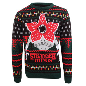 Stranger Things Sweatshirt Christmas Jumper Demogorgon Größe L