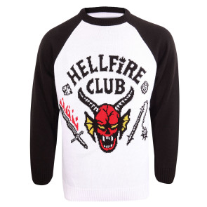 Stranger Things Sweatshirt Christmas Jumper Hellfire Club Größe M