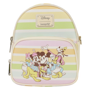 Disney by Loungefly Umhängetasche Mickey and Friends Rainbow Stribes 