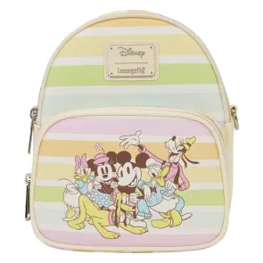 Disney by Loungefly Umhängetasche Mickey and Friends Rainbow Stribes 