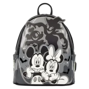 Mickey & Minnie by Loungefly Mini Rucksack Ghost Light Up Glow