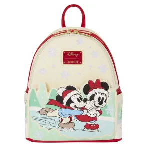 Mickey & Friends by Loungefly Mini Rucksack mit Haarband Halterung Ice Skating