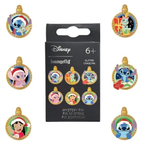 Disney by Loungefly Ansteck-Pins Blind Box Lilo & Stitch Holiday Ornaments Sortiment (12)
