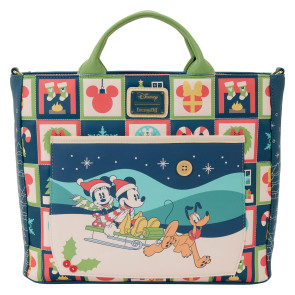 Disney by Loungefly Tragetasche Mickey and Minnie Holiday