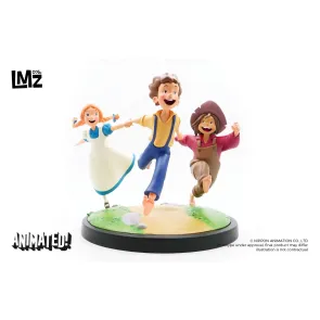 Tom Sawyers Abenteuer Animated! Statue Tom, Huck & Becky 23 cm