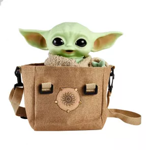 Star Wars The Mandalorian Elektronische Plüschfigur mit Umhängetasche The Child 28 cm