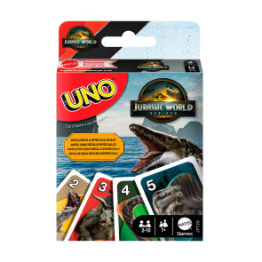 Jurassic World: Die Wiedergeburt UNO Kartenspiel 