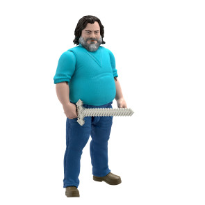 Ein Minecraft Film Actionfigur Steve 30 cm