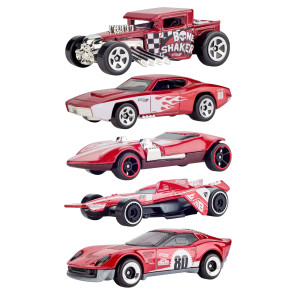 Hot Wheels Diecast Modellautos 5er-Pack 1/64 80th Anniversary