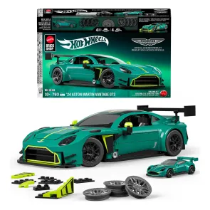 Hot Wheels Elite Mattel Brick Shop Bauset 1/16 '24 Aston Martin Vantage GT3