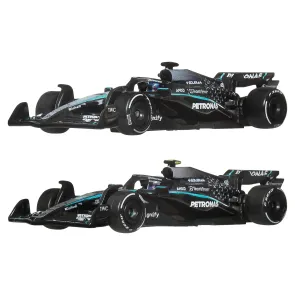Formel 1 Hot Wheels Premium Die-Cast Fahrzeuge 2er-Pack 1:64 Team Mercedes-AMG PETRONAS