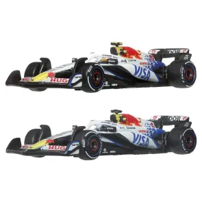 Formel 1 Hot Wheels Premium Die-Cast Fahrzeuge 2er-Pack 1:64 Team Visa Cash App Racing Bulls
