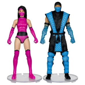 Mortal Kombat Actionfiguren 2er-Pack Sub-Zero vs. Mileena (Klassiks) 18 cm