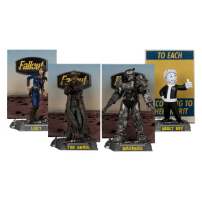 Fallout 4er-Pack Lucy, Maximus, The Ghoul & Vault Boy PVC Statuen 15 cm