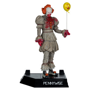 Es Welcome to Derry Movie Maniacs Figur Pennywise (Bloody) 16 cm