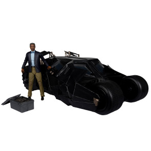 DC Multiverse Fahrzeug Tumbler with Lucuis Fox (The Dark Knight) (Gold Label)