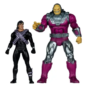 DC Multiverse Megafig Actionfigur 2er Pack Mongul vs Superman (Return of Superman) 25 cm