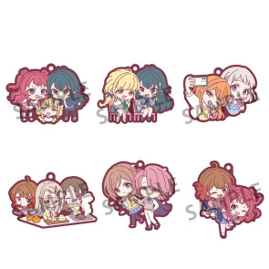 Idolmaster Rubber Mascot Buddycolle Gummi-Anhänger Gakuen 7 cm Sortiment (6)       
