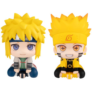 Naruto Shippuden Look Up PVC Statue Naruto Uzumaki Six Paths Sage Mode & Minato Namikaze 11 cm (with gift)