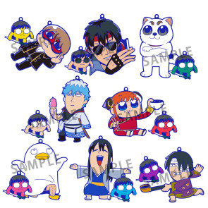 Gintama x Okawabukubu Rubber Mascot Buddycolle Gummi-Anhänger Gintama Oshanti 7 cm Sortiment (8)            