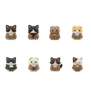 Attack on Titan Mega Cat Project Attack on Tinyan Sammelfiguren Gathering Scout Regiment danyan! 3 cm Sortiment (8)    