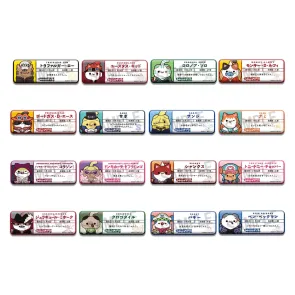 One Piece Mega Cat Project Metallabzeichen NyanPieceNyan! Name Collection 8 cm Blind Box Display (16) (Repeat)