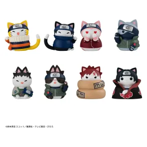 Naruto Mega Cat Project Minifiguren 3 cm Nyaruto! Cats of Konoha Village Reboot Blind Box Display (8) (Repeat)