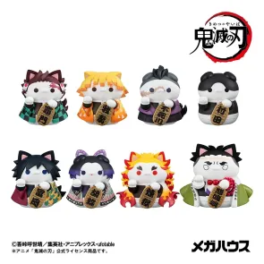 Demon Slayer: Kimetsu no Yaiba Mega Cat Project Sammelfiguren Fortune Cats Ver. 01 7 cm Blind Box Sortiment (8)      